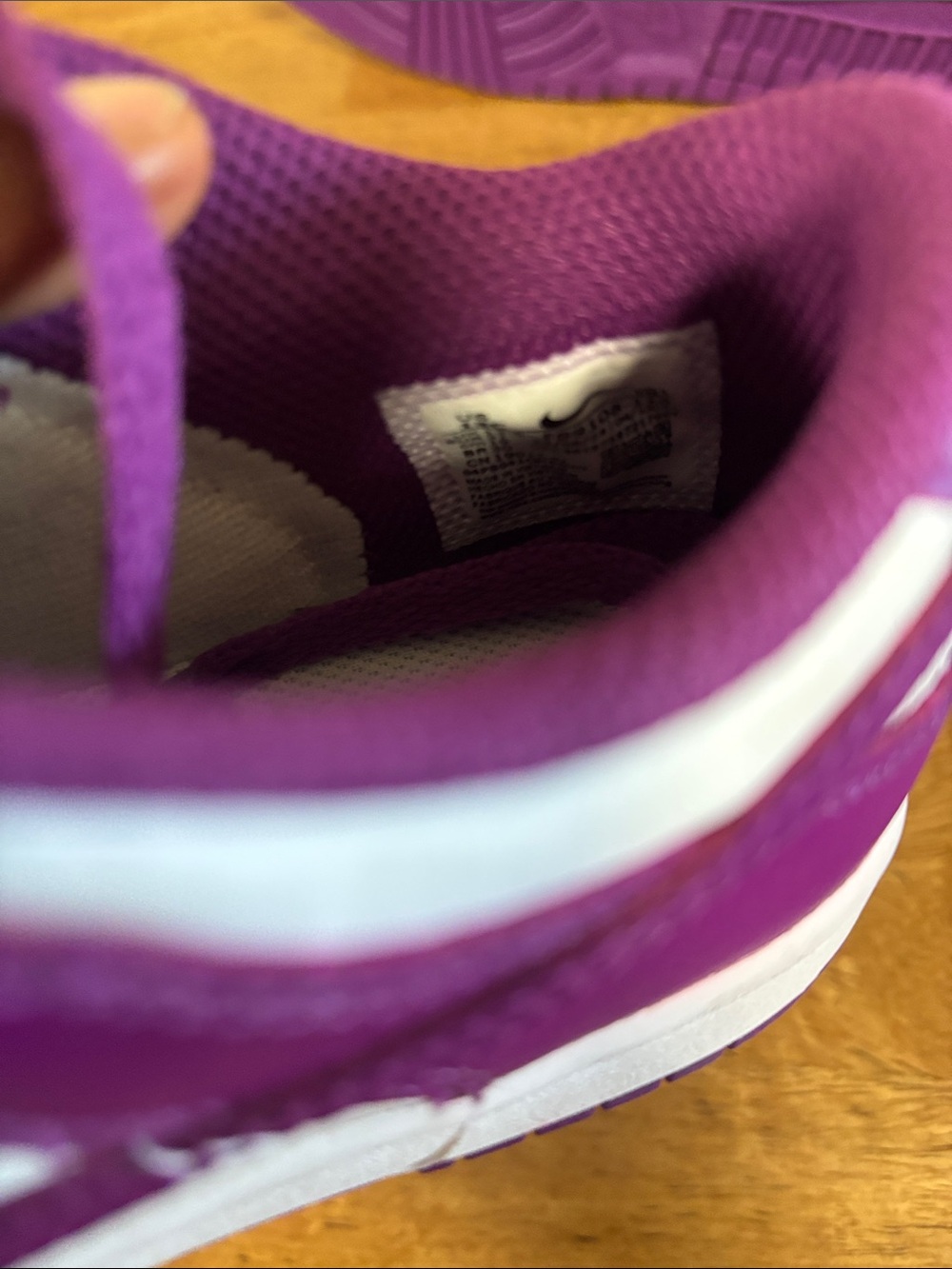 Nike Dink Low Kids Sneakers in Purple and White size 13c New open box - Picture 5 of 5